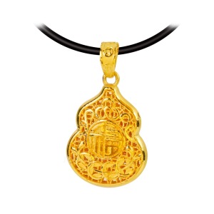福氣葫蘆-黃金墜子
