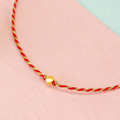 0.02錢 黃金鑽切手鍊-金珠編織手鍊_1