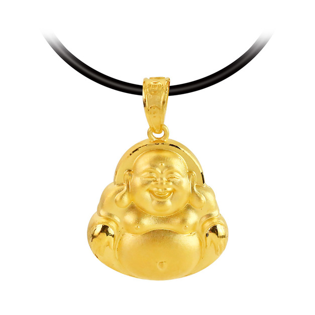 彌勒佛-黃金墜子(大)