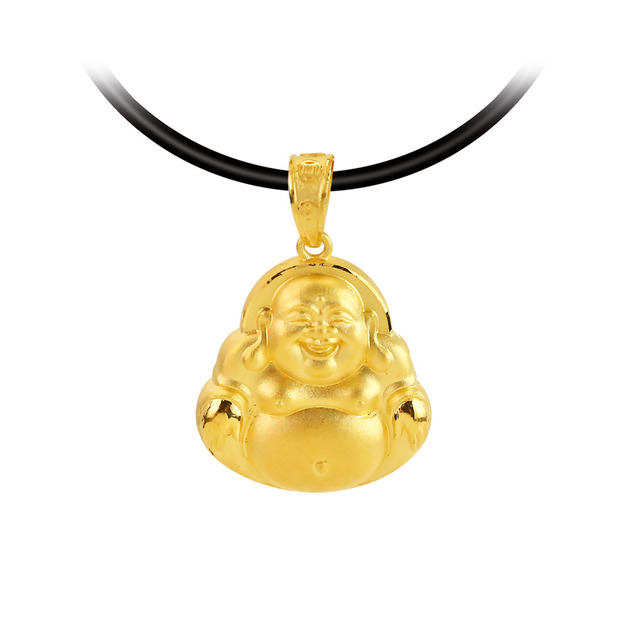 彌勒佛像(小)-黃金墜子