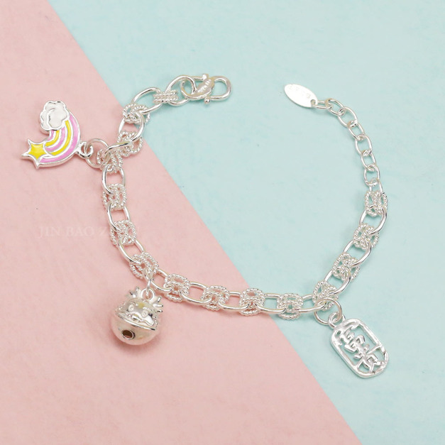 富貴祥龍-寶寶純銀手鍊