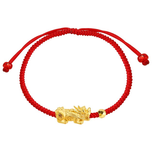 辟邪生財-貔貅黃金鎖財手鍊