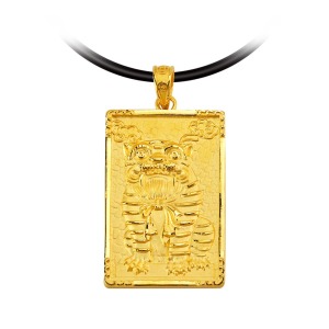金虎爺-金虎將軍黃金墜子