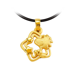 金色星辰-史塔克黃金墜子-SNOOPY