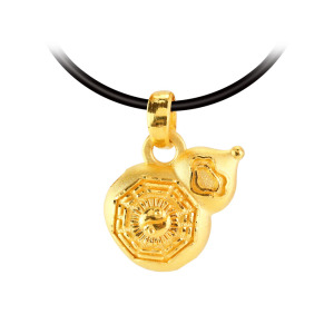 如意八卦葫蘆黃金墜子-濟公法器