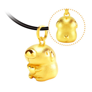 胖胖狗狗黃金墜-貓貓蟲咖波BugcatCapoo