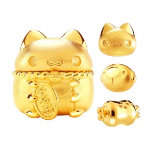 咖波黃金千萬兩存錢筒-咖波肉肉金豆-貓貓蟲BugcatCapoo