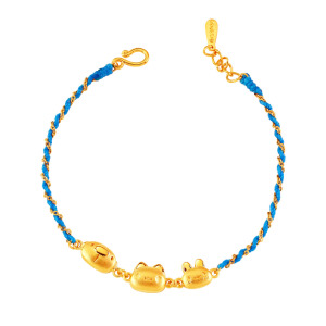 咖波黃金編織手鍊-咖波好朋友-貓貓蟲咖波BugcatCapoo
