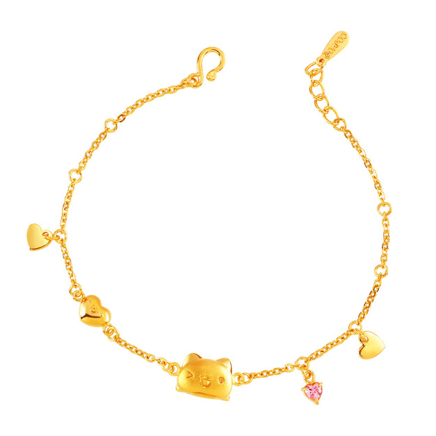 咖波金手鍊-愛心咖波-貓貓蟲咖波BugcatCapoo