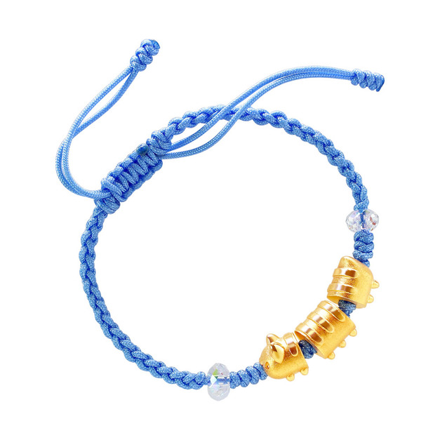 咖波純金手鍊編織款-長長的咖波-貓貓蟲咖波BugcatCapoo