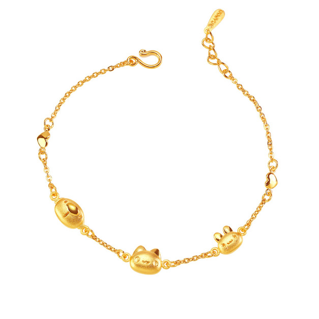 咖波純金手鍊-咖波好朋友-貓貓蟲咖波BugcatCapoo