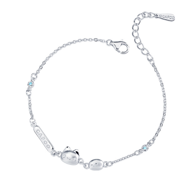 咖波純銀手鍊-咖波與小雞-貓貓蟲咖波BugcatCapoo