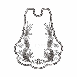 福如雙龍獻珠-葫蘆立體浮雕神明金牌(0.20錢起)