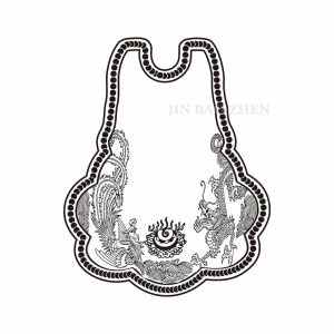 福如天龍祥鳳-葫蘆立體浮雕神明金牌(0.20錢起)