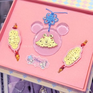 彌月金飾禮盒-金福氣米奇款