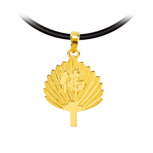 濟公扇黃金墜_小-純黃金打造