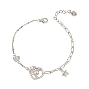 閃閃星願 史努比純銀手鍊-SNOOPY