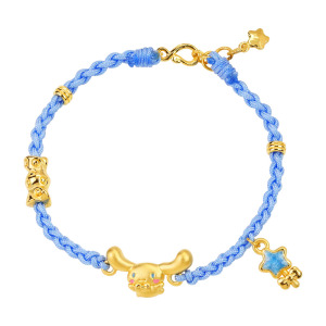 大耳狗喜拿黃金手鍊-星星魔法編織款-三麗鷗