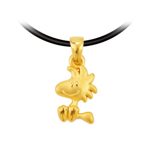 可愛史塔克黃金墜子-史努比SNOOPY