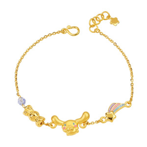 大耳狗喜拿黃金手鍊-流星糖果-三麗鷗玉桂狗Cinnamoroll