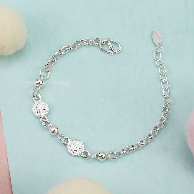 圓滿平安-寶寶純銀手鍊