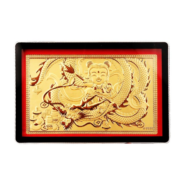 中壇元帥-相框式黃金擺件