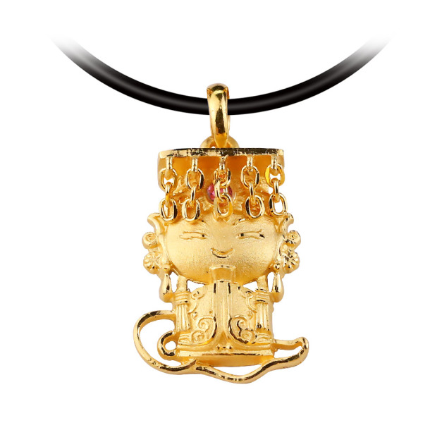 金彩媽祖-黃金墜子-黃金媽祖墜