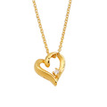 愛心黃金項鍊-愛了-愛心造型金項鍊