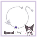 酷洛米-I Love Kuromi-純銀手鍊-經典系列