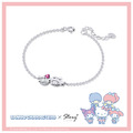美樂蒂-MyMelody-晶鑽純銀手鍊-Sanrio學院Mix系列