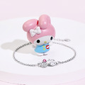 美樂蒂-MyMelody-晶鑽純銀手鍊-Sanrio學院Mix系列_2