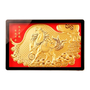 馬上有錢-黃金金箔畫擺件