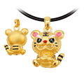 元寶虎爺-金虎將軍黃金墜子