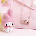 美樂蒂-MyMelody-蝴蝶晶鑽銀項鍊-童話仙子系列_1