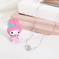 美樂蒂-MyMelody-純銀項鍊-莫桑石單鑽系列_1