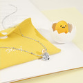 蛋黃哥-Gudetama-純銀項鍊-莫桑石單鑽系列_1