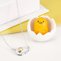 蛋黃哥-Gudetama-荷包蛋刻字-客製純銀項鍊_1