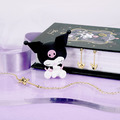 酷洛米-Kuromi-皇冠晶鑽純銀耳環-20週年王國系列_4