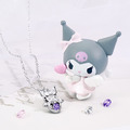 酷洛米Kuromi-小翅膀誕生石-純銀項鍊-邱比特系列_1