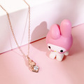 美樂蒂My Melody-守護誕生石-客製純銀項鍊_3