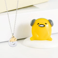 蛋黃哥-Gudetama-雙層單字-客製純銀項鍊_3