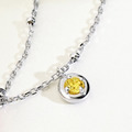 蛋黃哥-Gudetama--誕生石純銀項鍊-誕生系列_4