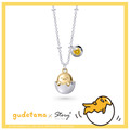 蛋黃哥-Gudetama--誕生石純銀項鍊-誕生系列