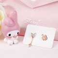 美樂蒂-MyMelody-蝴蝶晶鑽純銀耳環-童話仙子系列_2