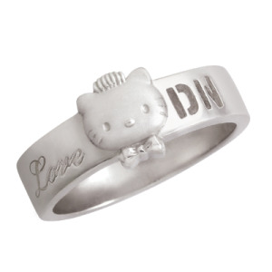 Hello Kitty凱蒂貓-宮廷-銀戒(男)