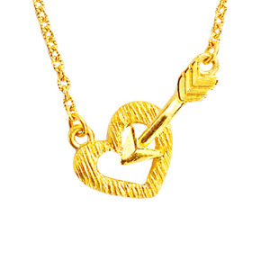 命中紅心-黃金項鍊