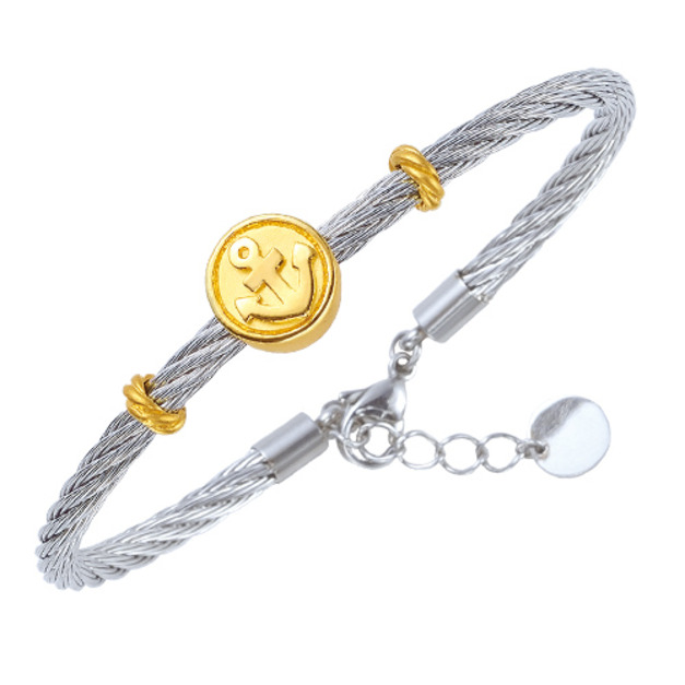 航向愛-金加鋼手環(男)