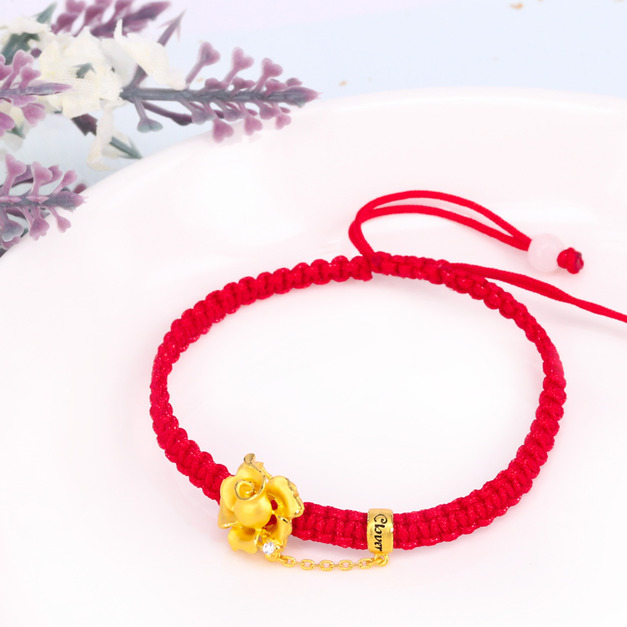 嫵媚-編織黃金手鍊