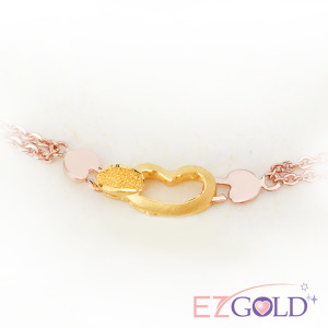 甜心之戀-金加鋼手鍊