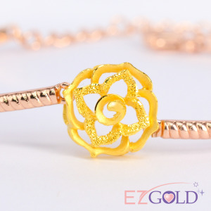 花漾之戀-金加鋼手環(玫瑰金)